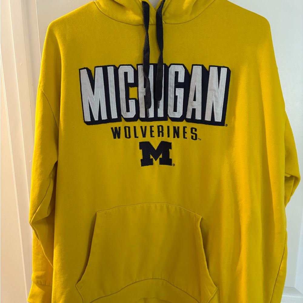 Champion Yellow Michigan Wolverines Hoodie